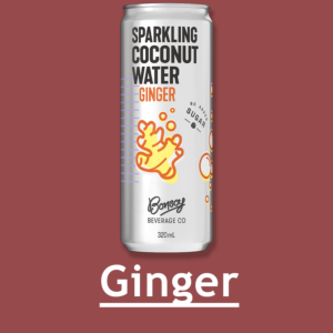 Bonsoy Sparkling Coconut Water - Ginger