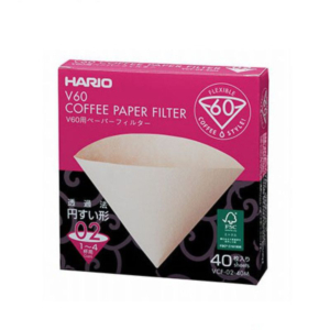 Hario V60 Paper Filters 2 Cup - Natural (40)